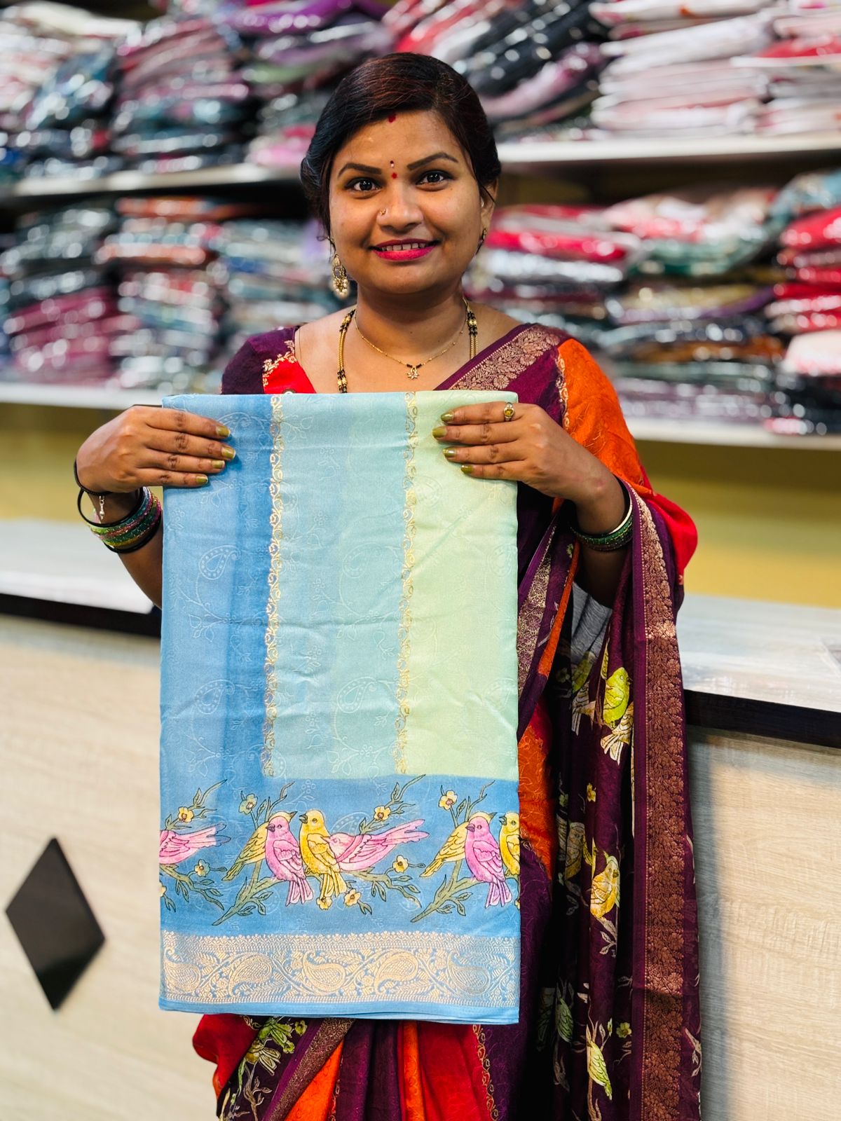 Pastel matty georgette