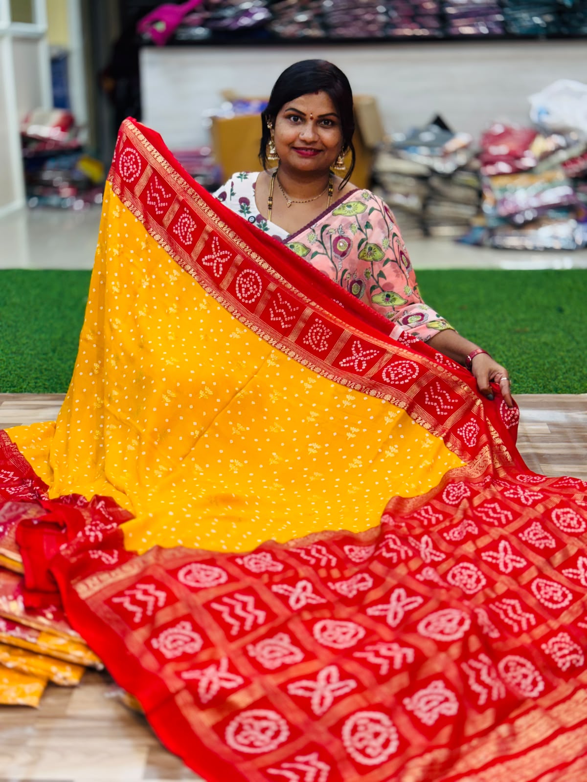 Bandej Bandhini Silk Sarees