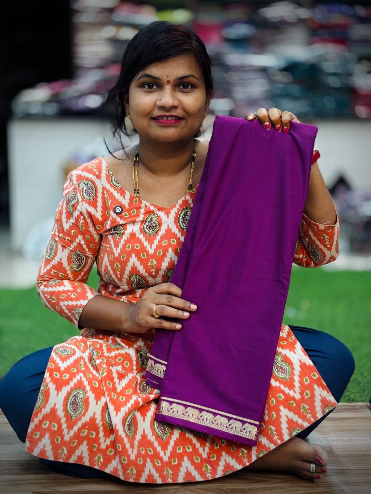 Elephant Semi Mysore crepe