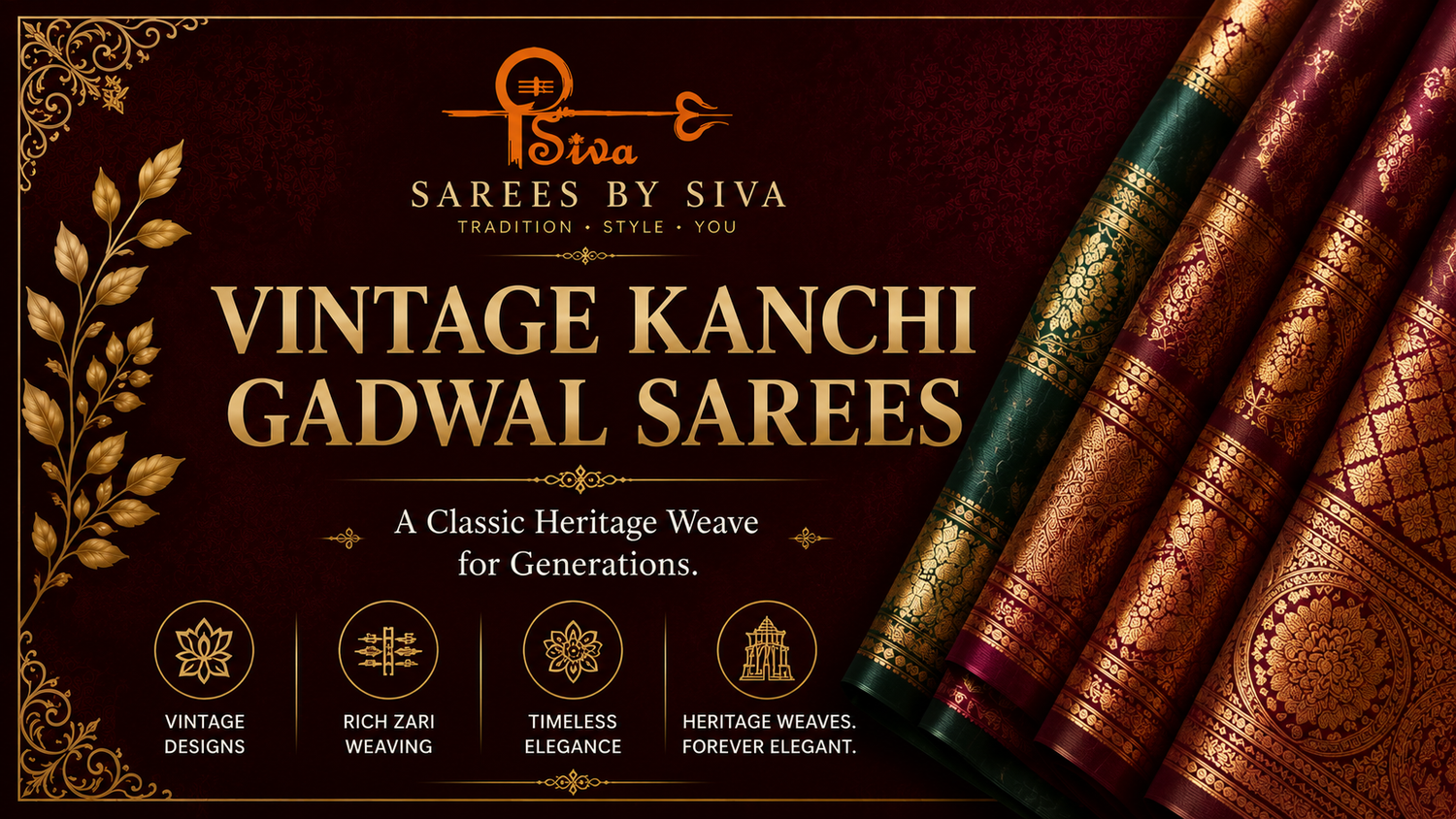 Vintage Kanchi Gadwal Sarees