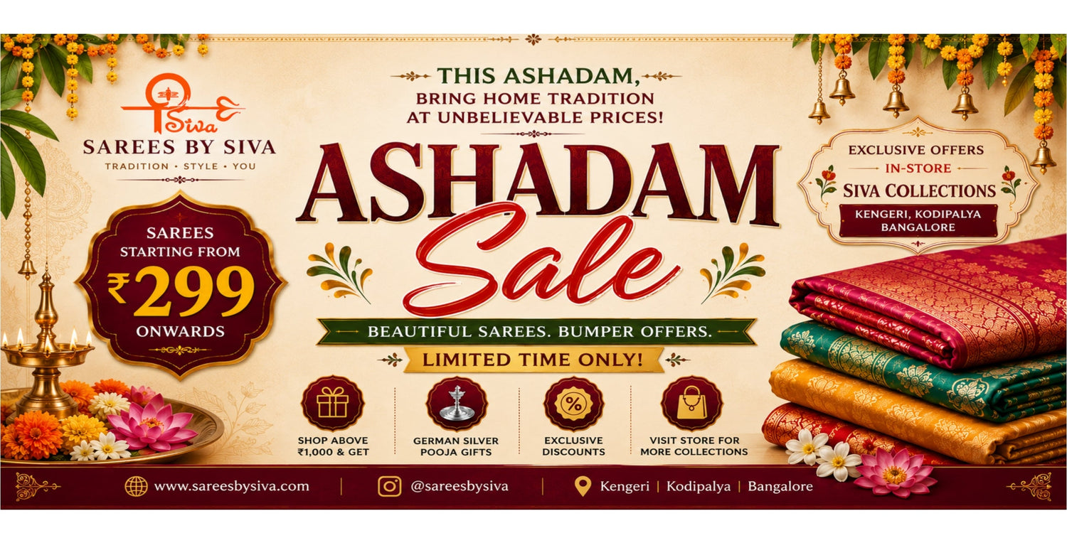 Ashadam Sale Sarees 2026🥰