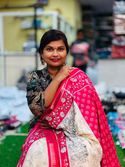 2D Kalamkari Printed Sarees