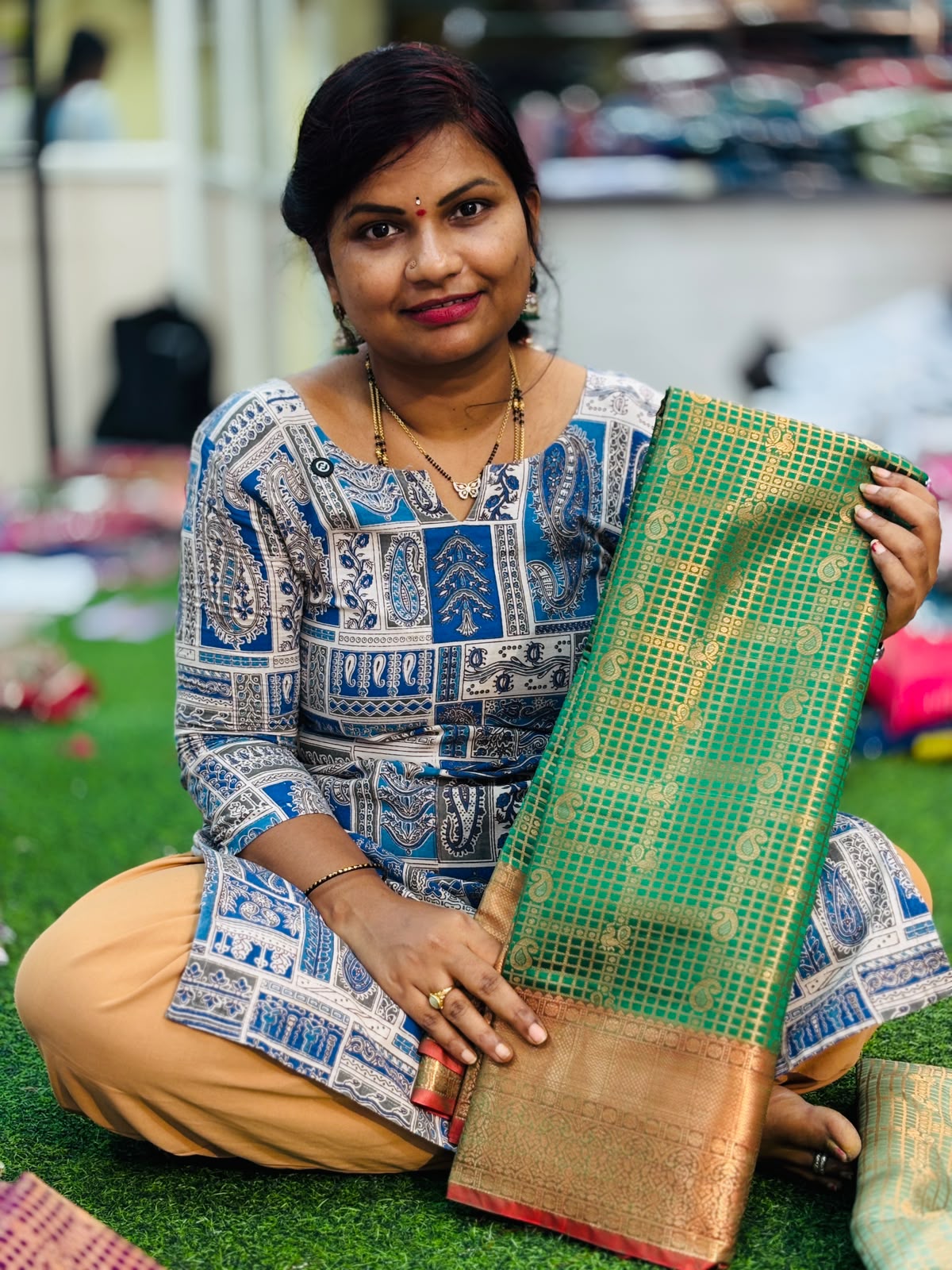 Semi Kanchi pattu sarees