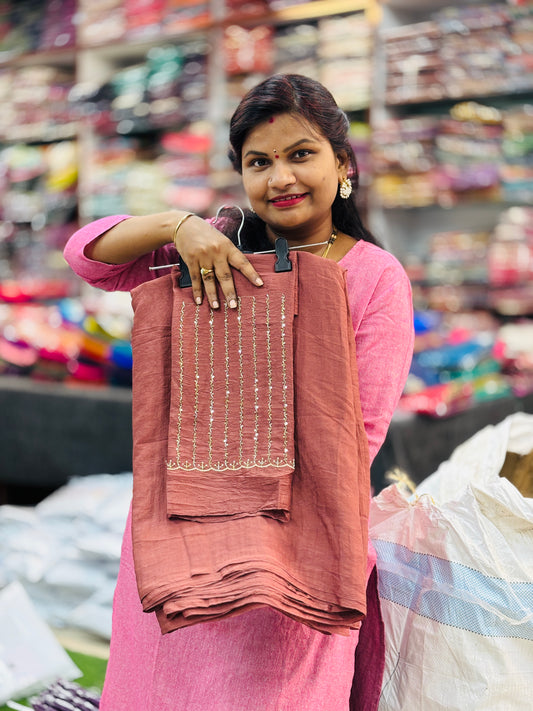 Plain Space Designer Sarees
