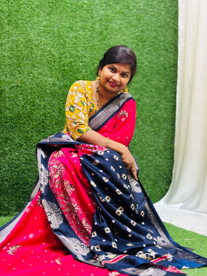 Moonga Kanchi silk