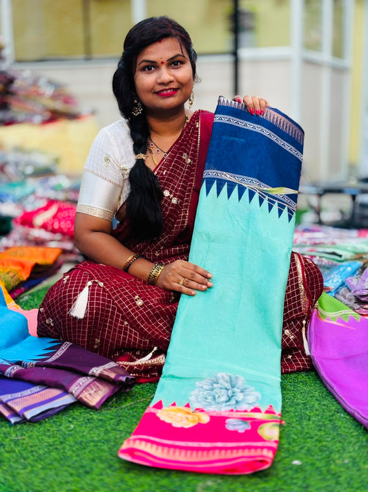 Gangajamuna Chiffons Sarees