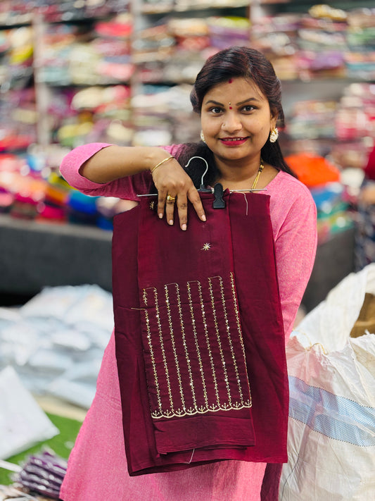 Plain Space Designer Sarees