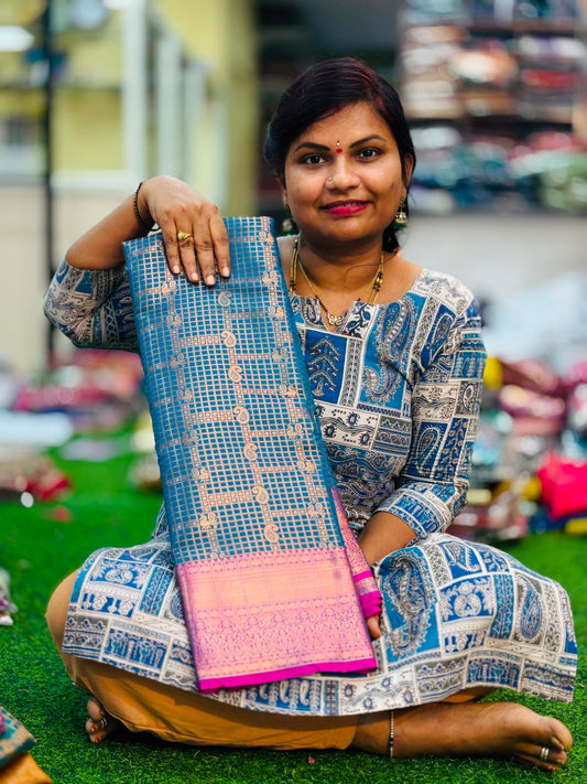Semi Kanchi pattu sarees