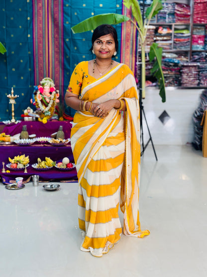 Trisha Butter Silk Saree