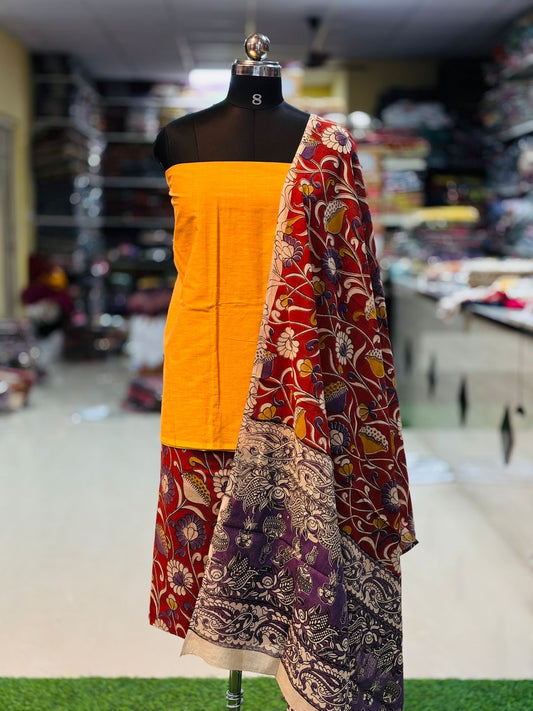 3 Piece Cotton Kalamkari Set