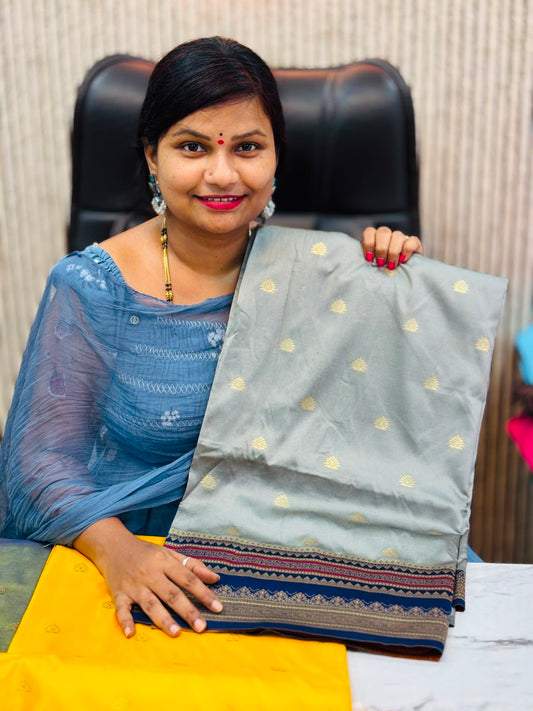 Semi Kanchi Patola sarees  Contrast borders
