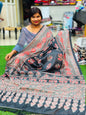 Azrak Satin Crepe Sarees