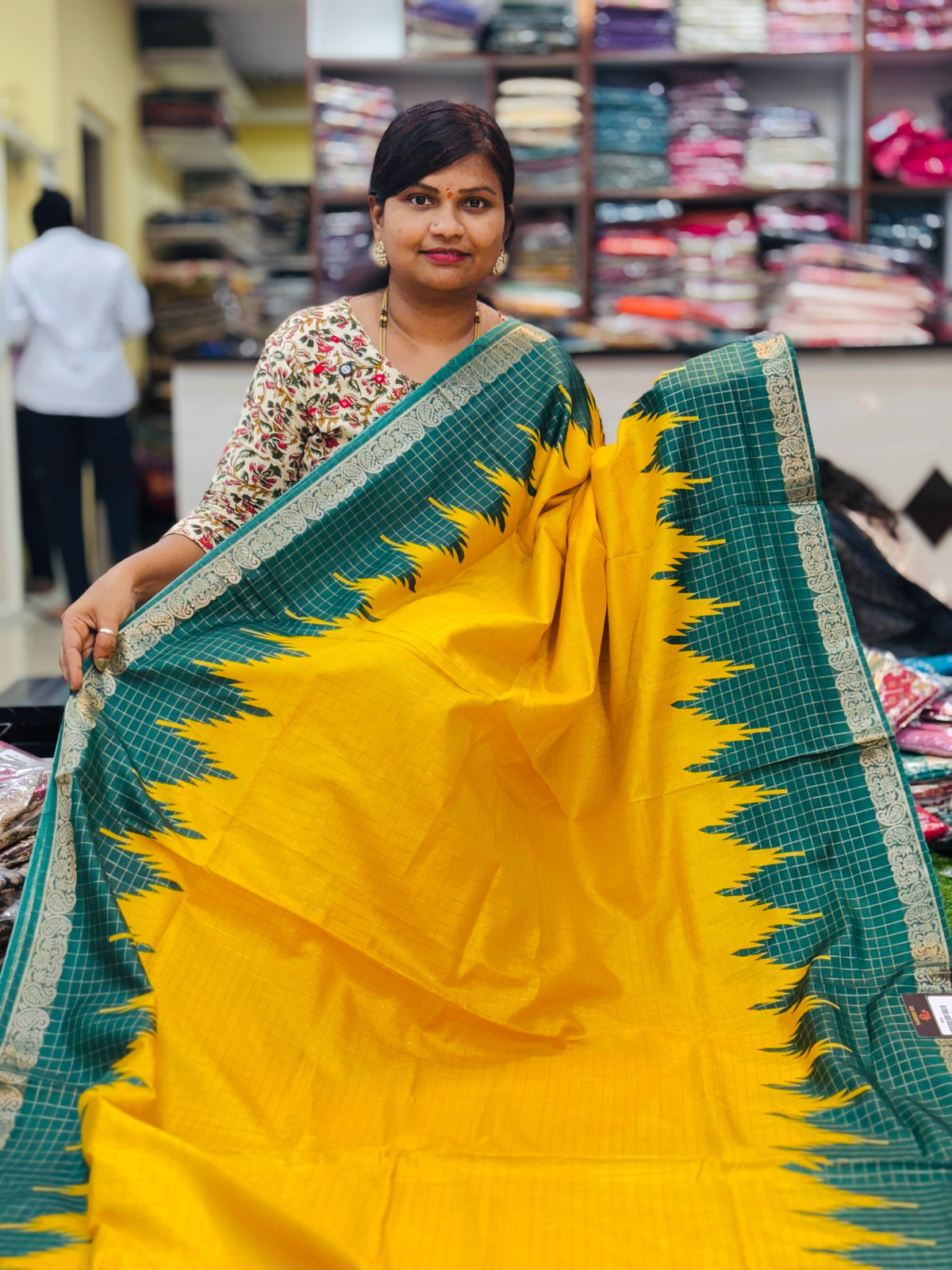 Semi Kanchi Gadwal Sarees