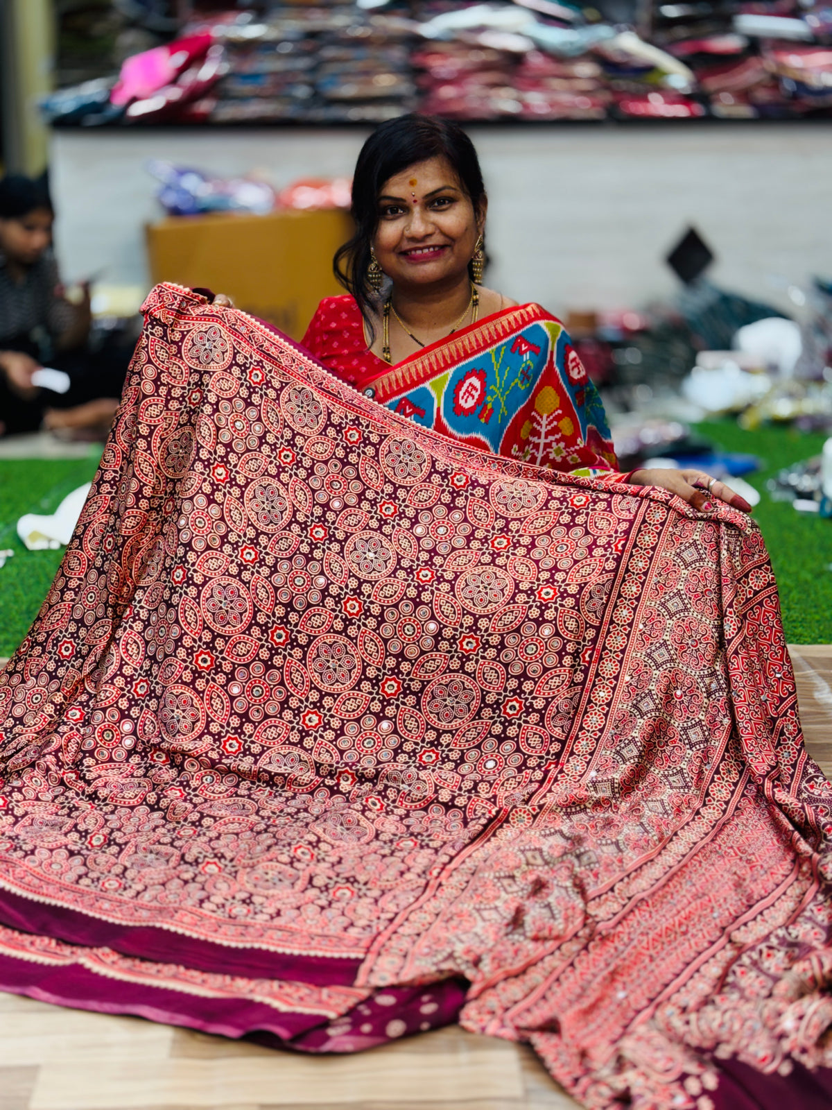 Premium Azrak Model Silk Saree