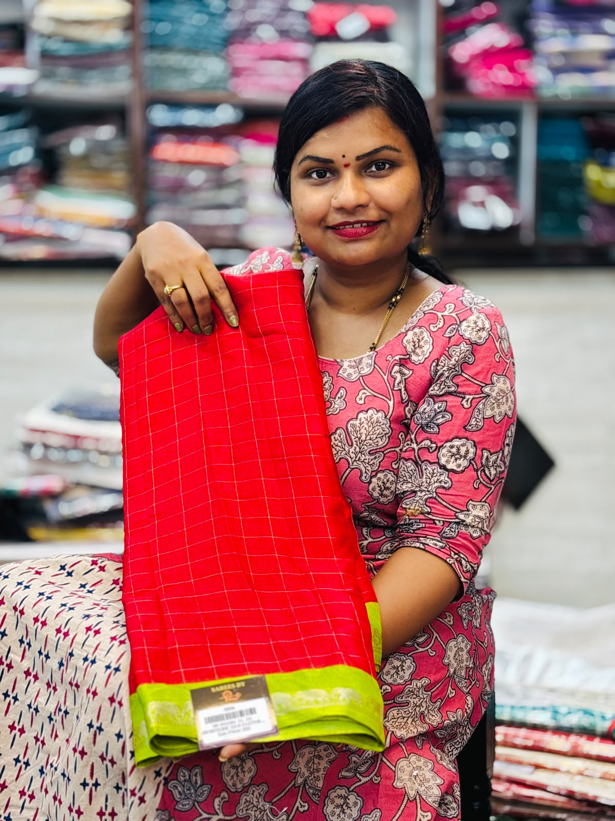 Elephant crepe Azrak sarees
