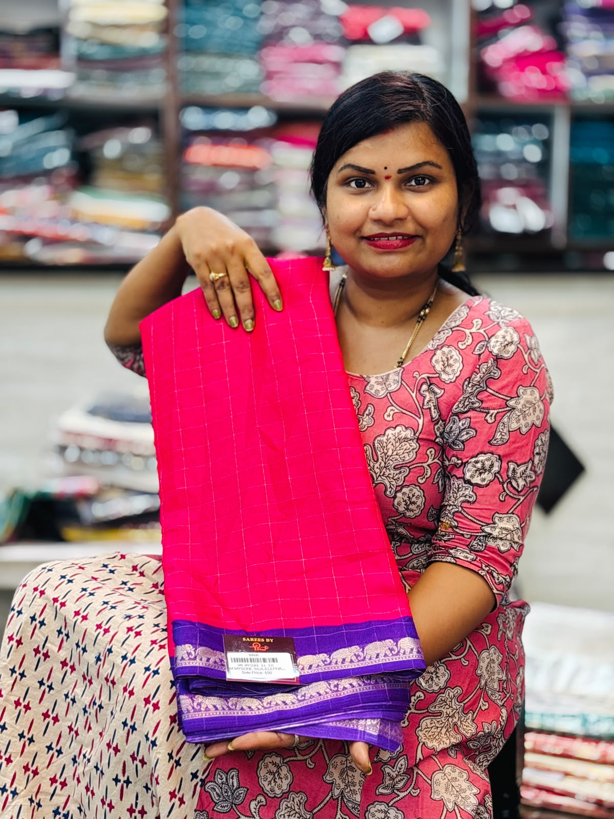 Elephant crepe Azrak sarees