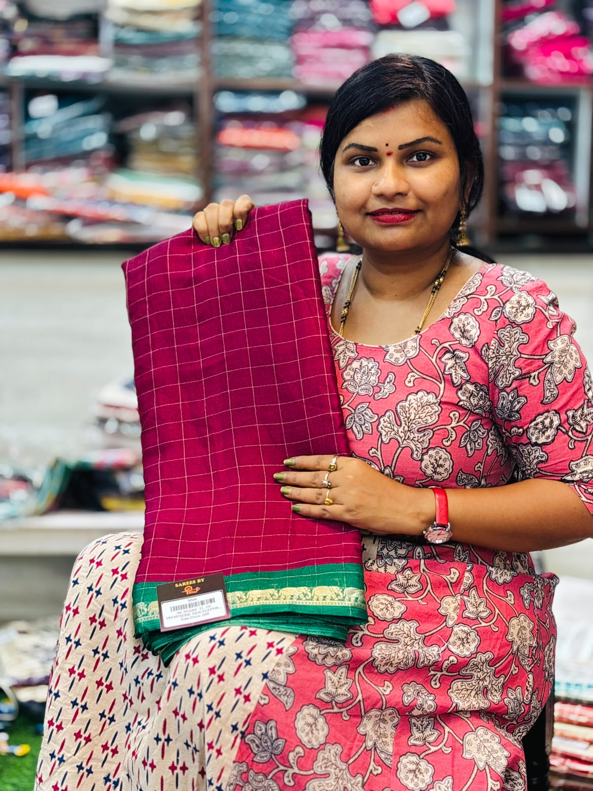 Elephant crepe Azrak sarees