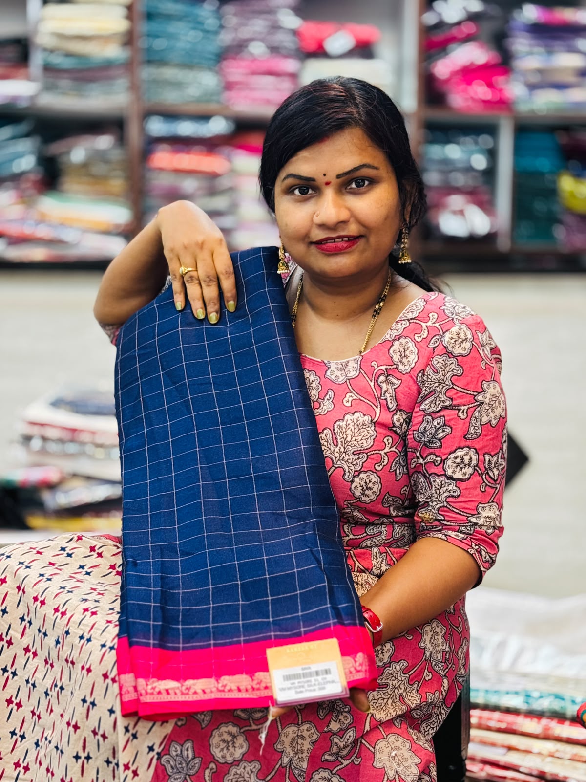 Elephant crepe Azrak sarees
