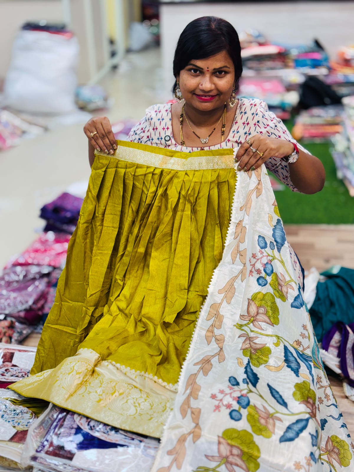 Mangalagiri Pattu lehangas -36
