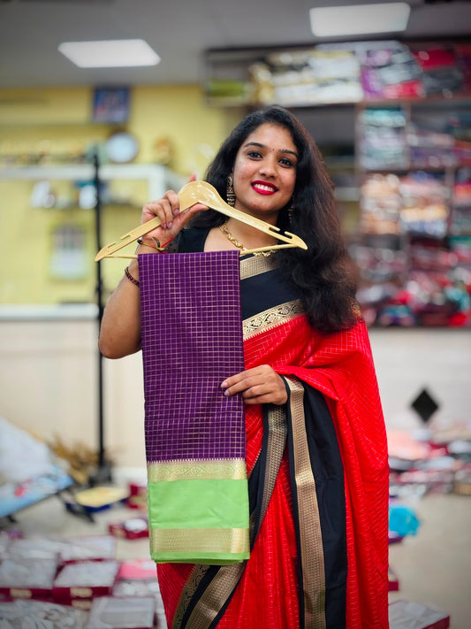 Vintage Semi Mysore Crepe