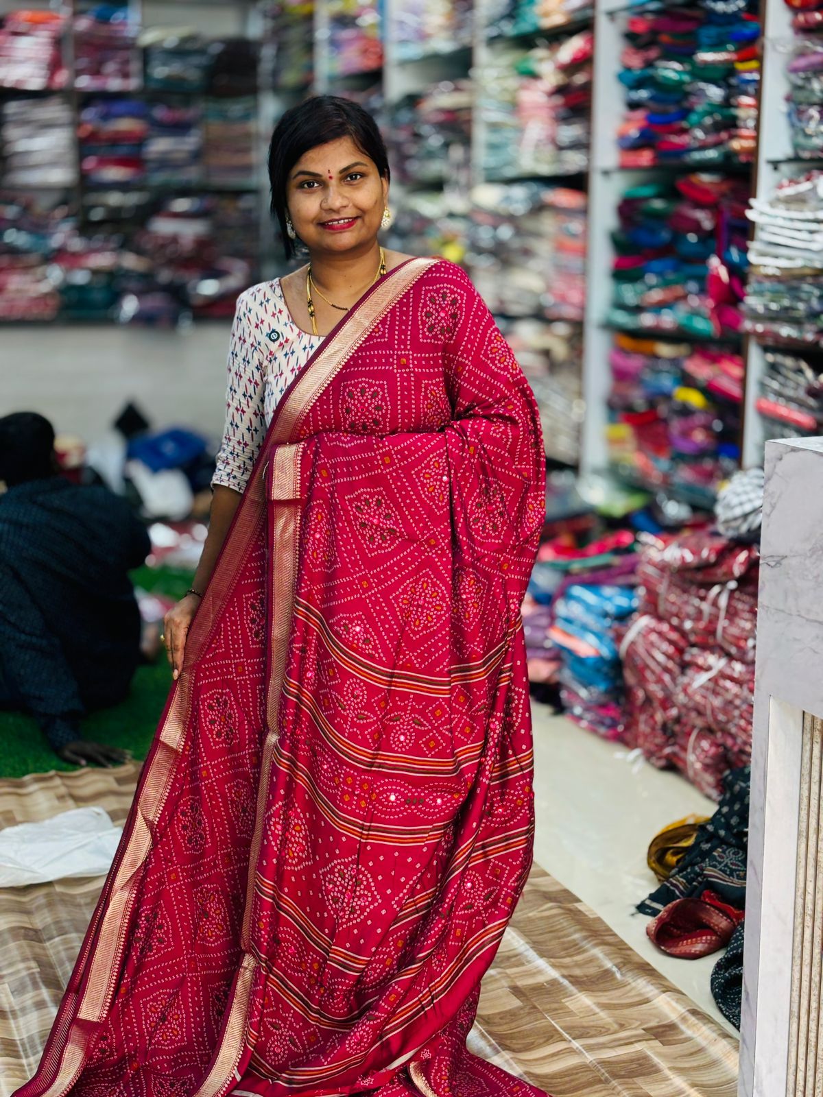 Maheswari Bandini Sarees