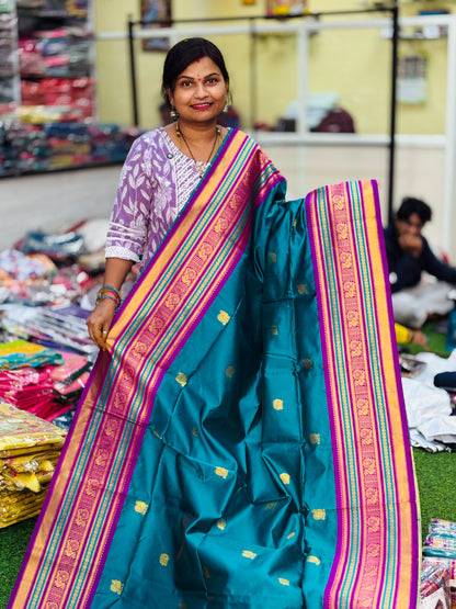 Semi Kanchi Gadwal Sarees