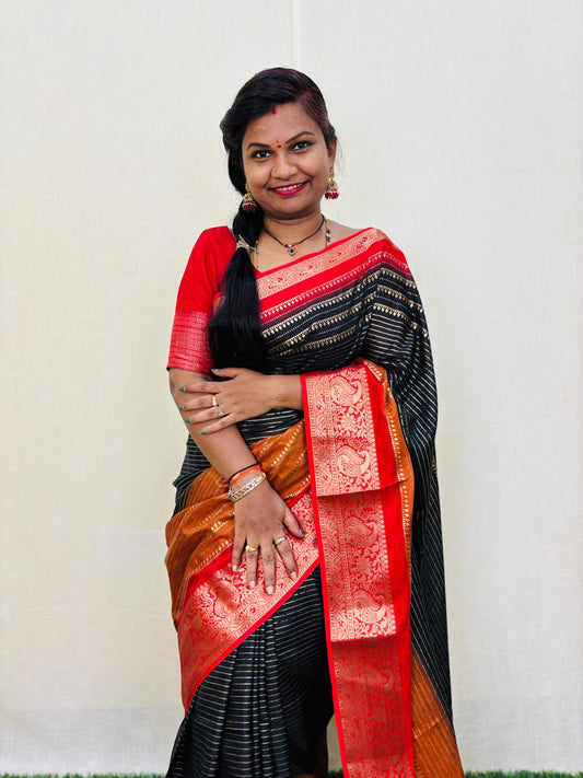 Semi Mysore Multi Crepe Sarees