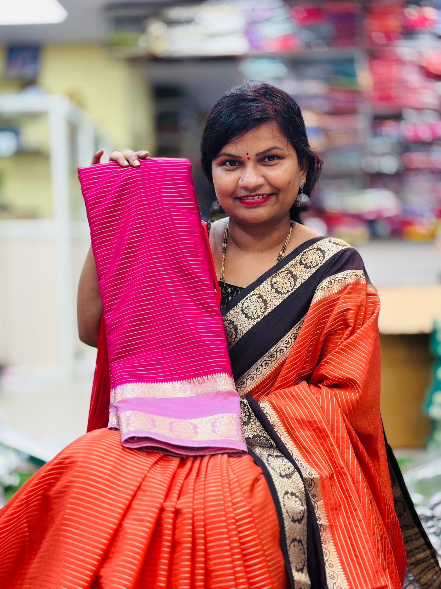 Semi Mysore Crepe Sarees