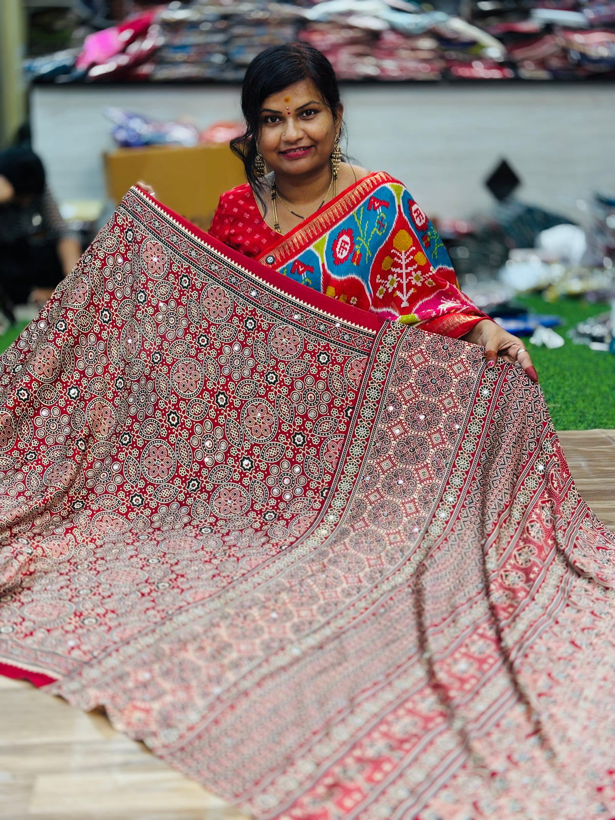 Premium Azrak Model Silk Saree