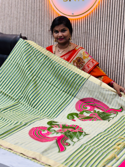 Handloom Lenin jamdani