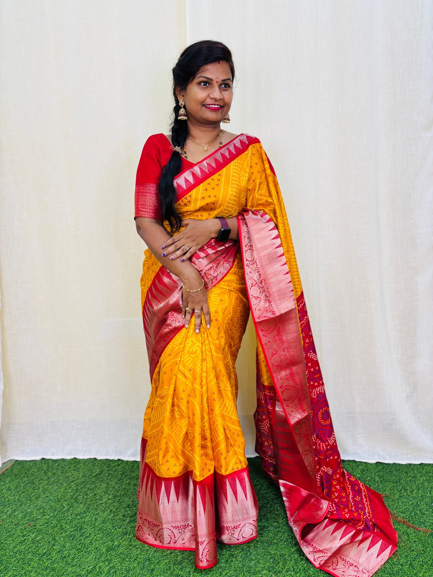 Dola Sarees With Banarasi Borders