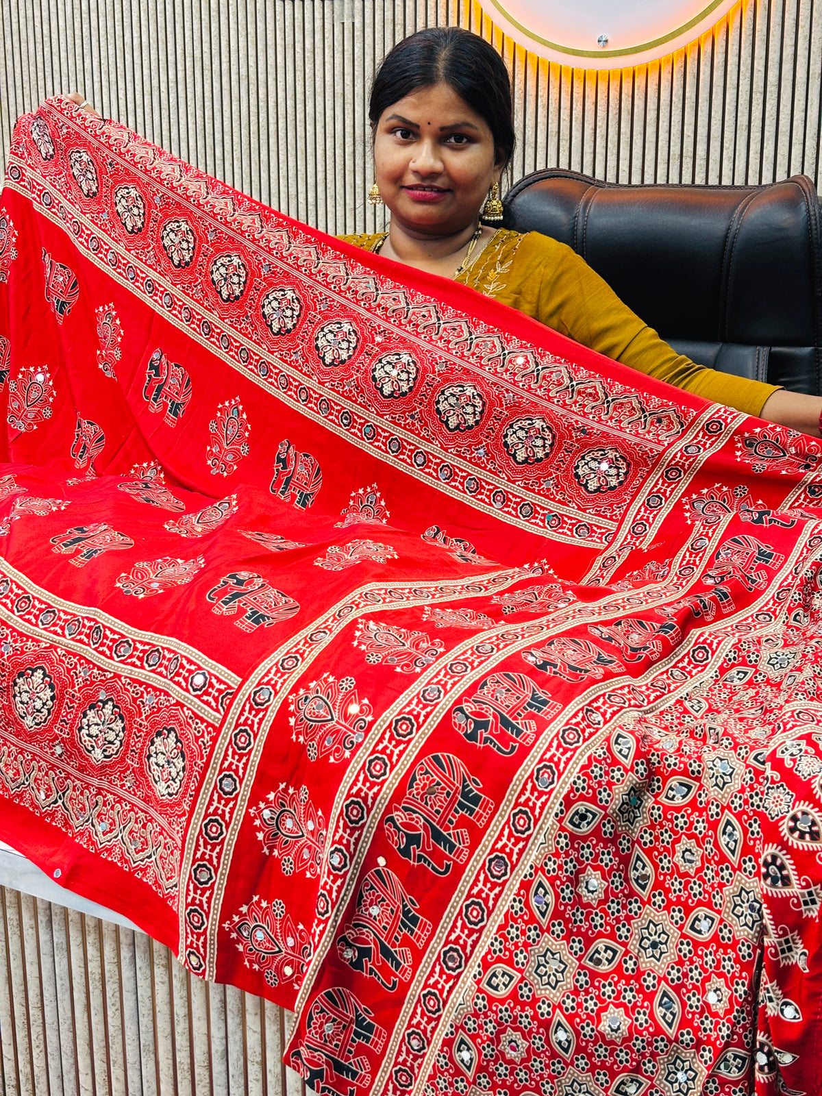 Azrak Model Silk Saree