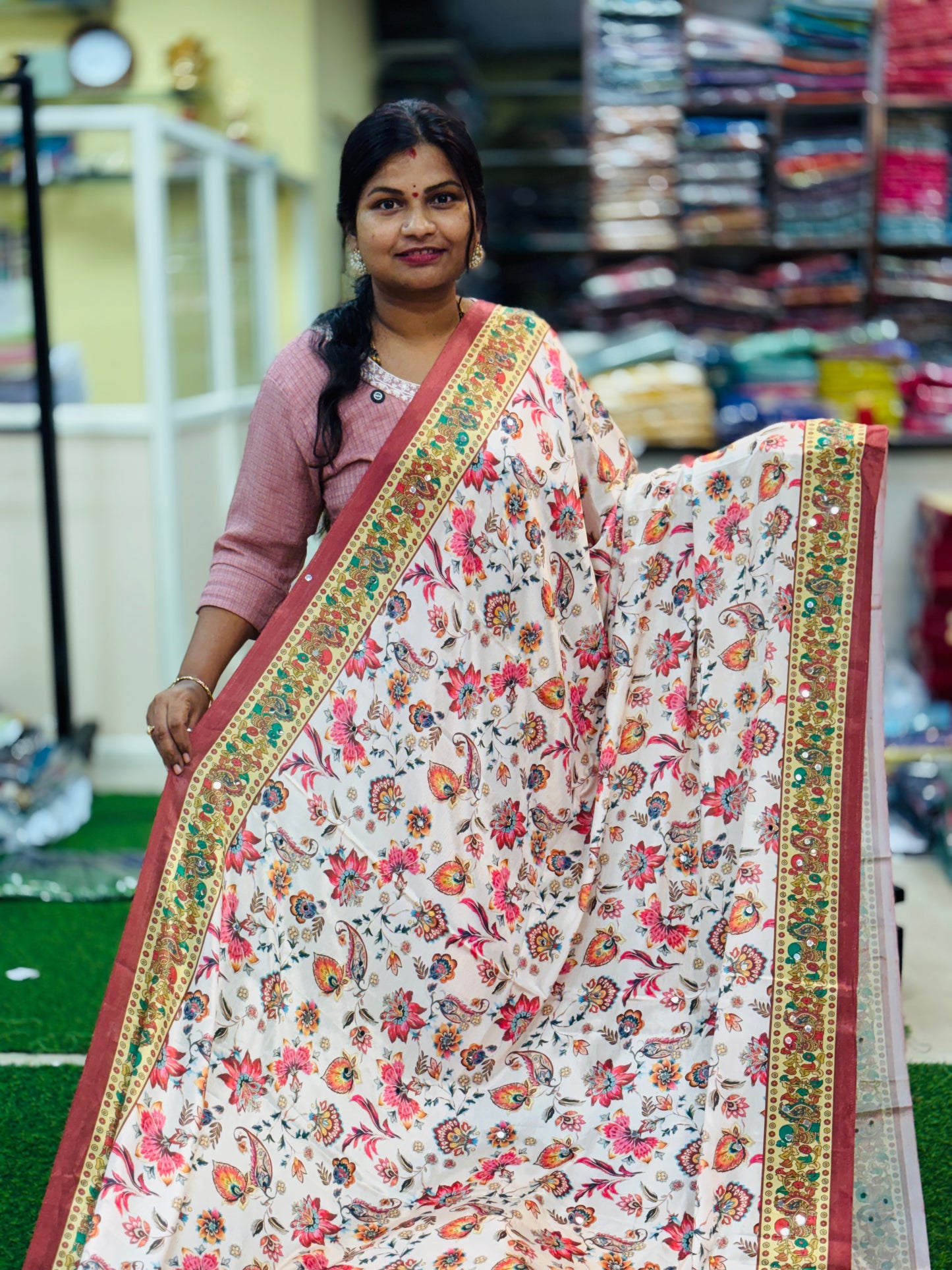 Kalamkari Azrak sarees
