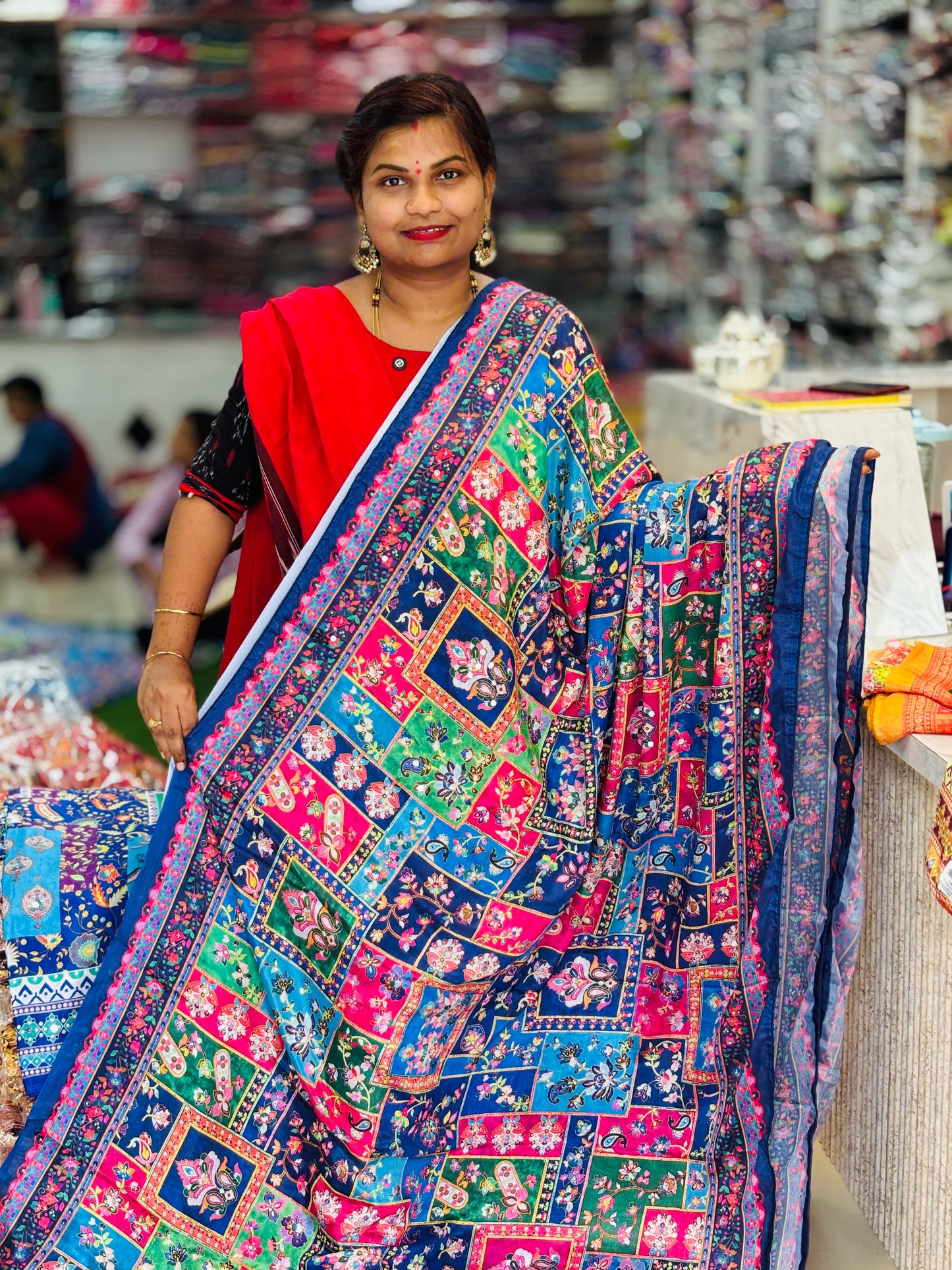 Azrak Chinnon Laya Saree