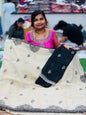 Space Glossy Tissue Sarees