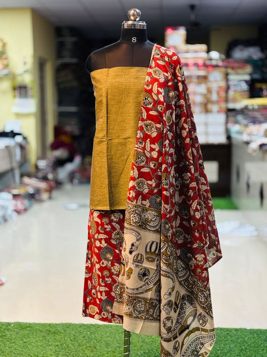 3 Piece Cotton Kalamkari Set