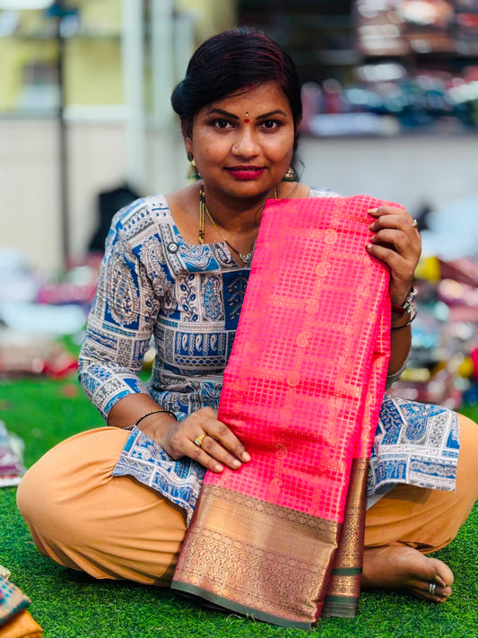 Semi Kanchi pattu sarees