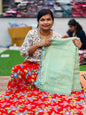 Position blouse Moonga saree