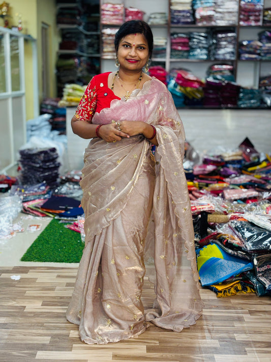 Shimmer georgette