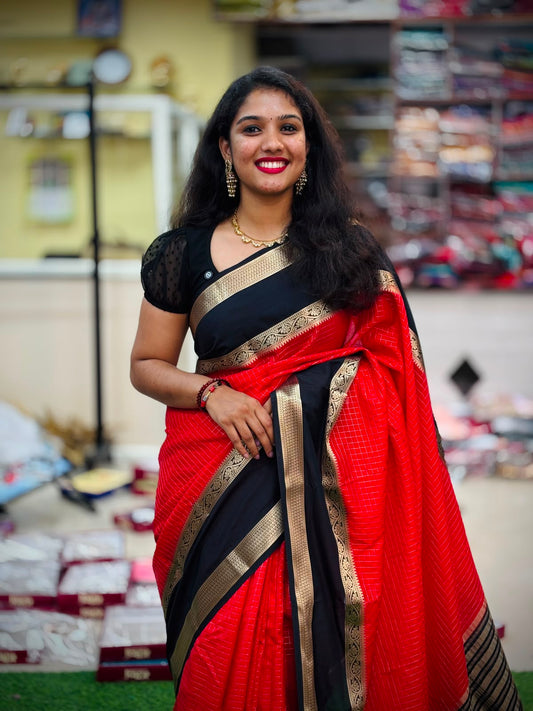 Vintage semi Mysore crepe