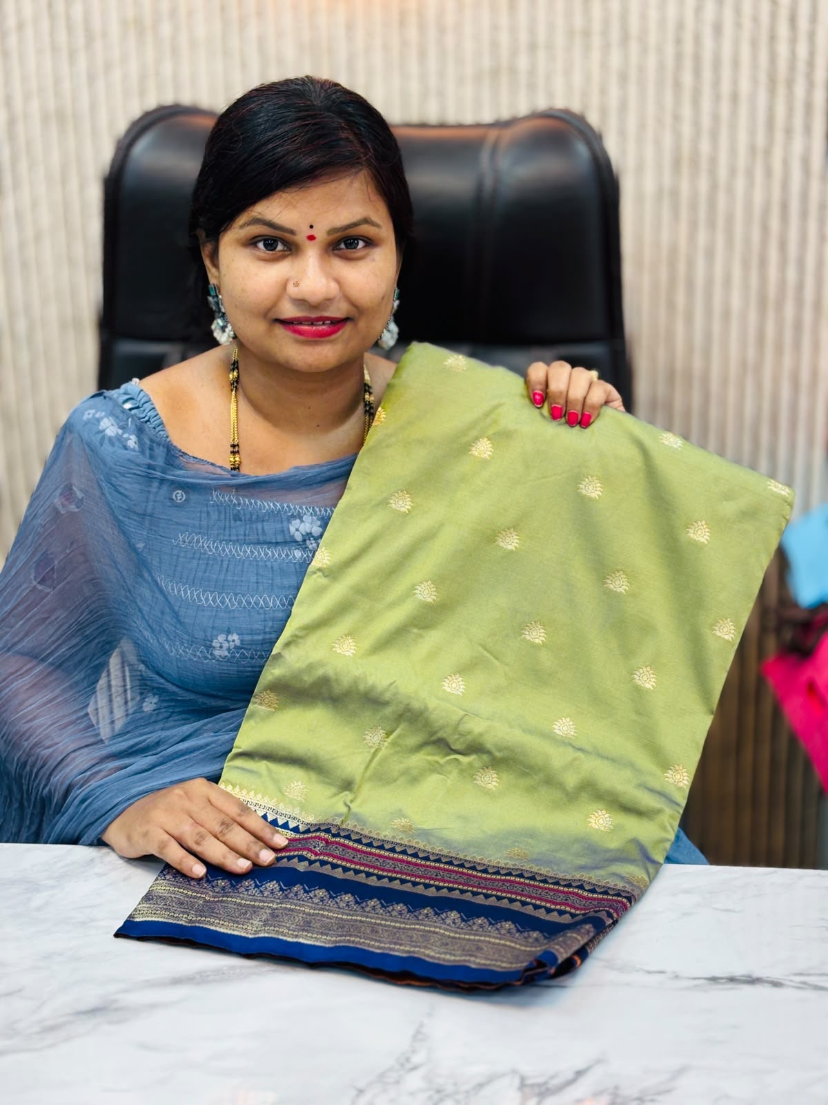 Semi Kanchi Patola sarees  Contrast borders