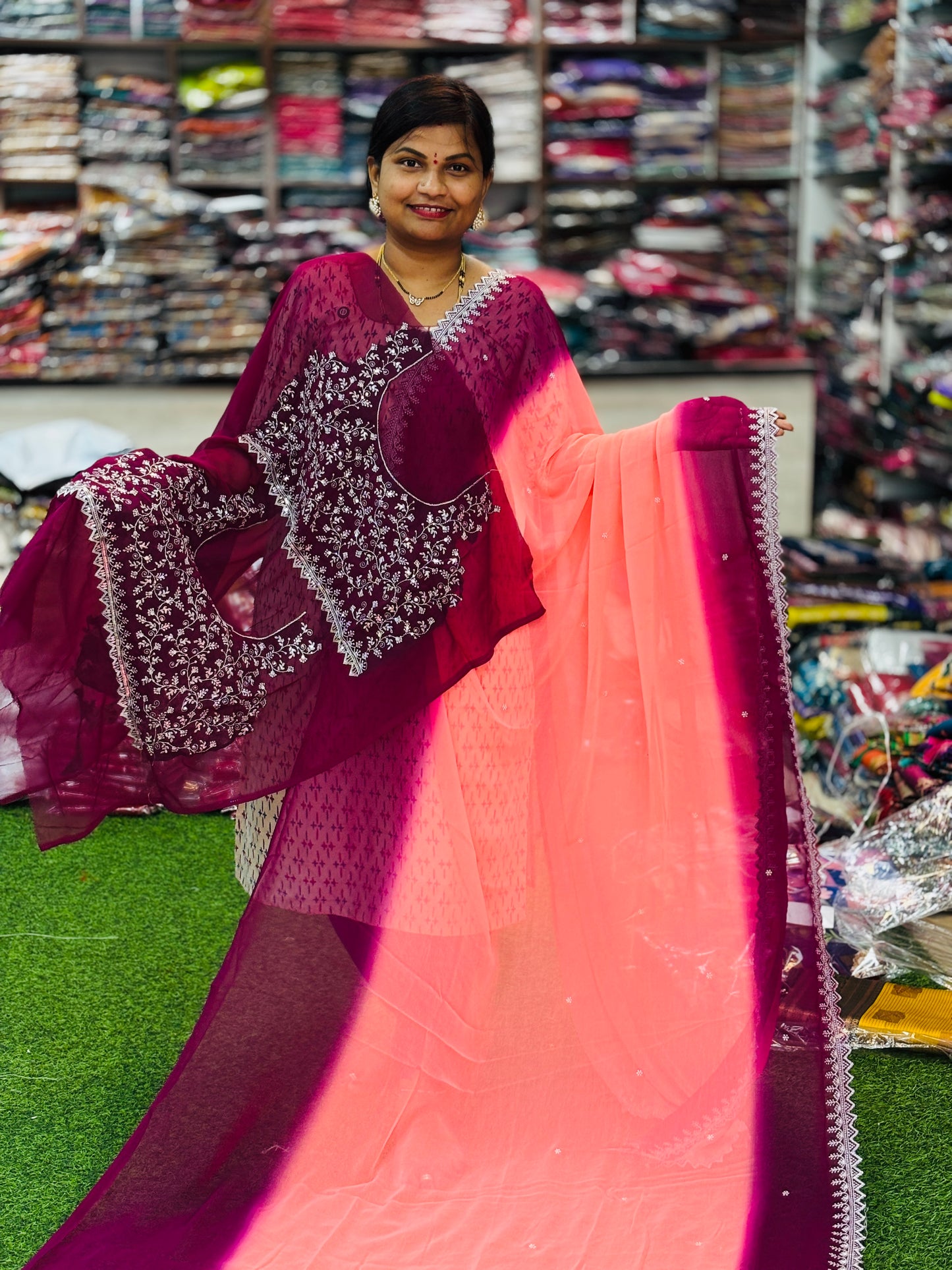 Designer Rangoli Sarees