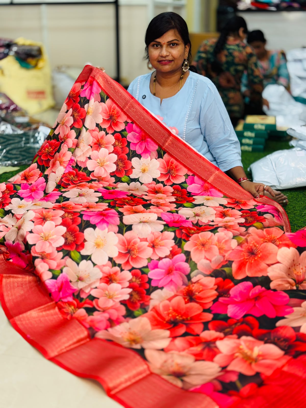 Mangalagiri Silk in Dola Sarees