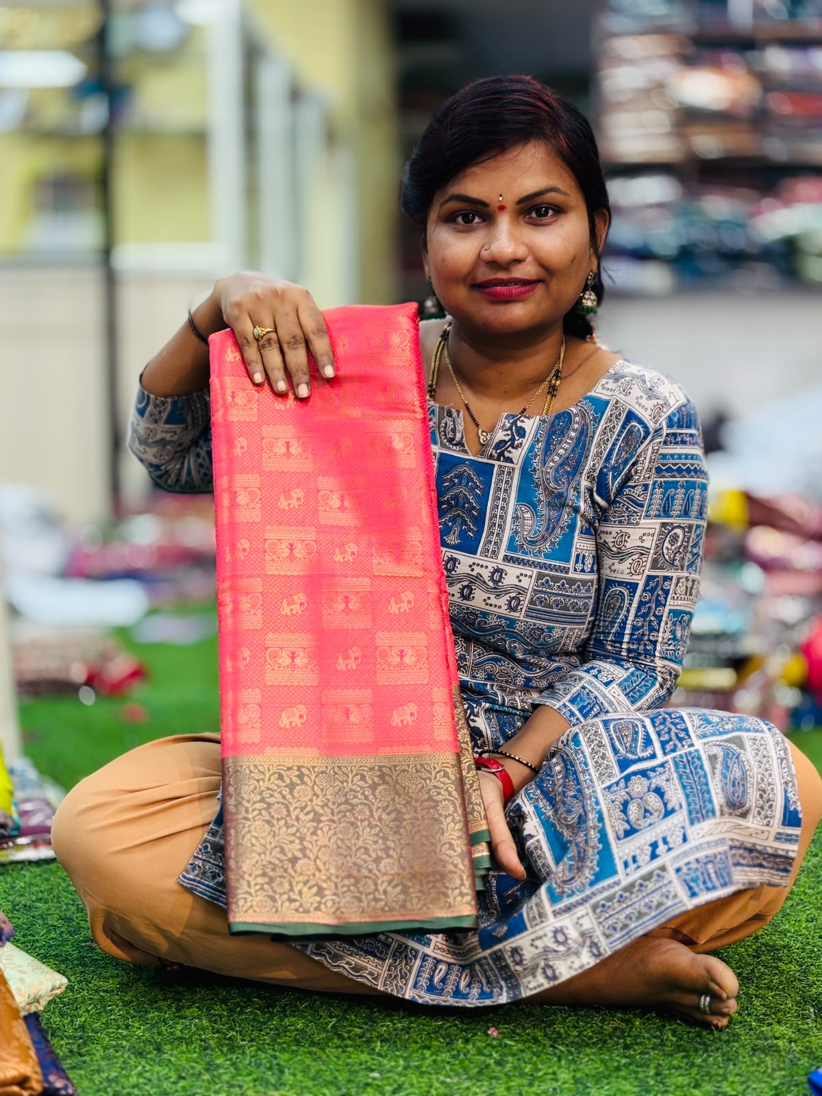 Semi Kanchi pattu sarees