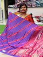 Chiffon Azrak foil print sarees