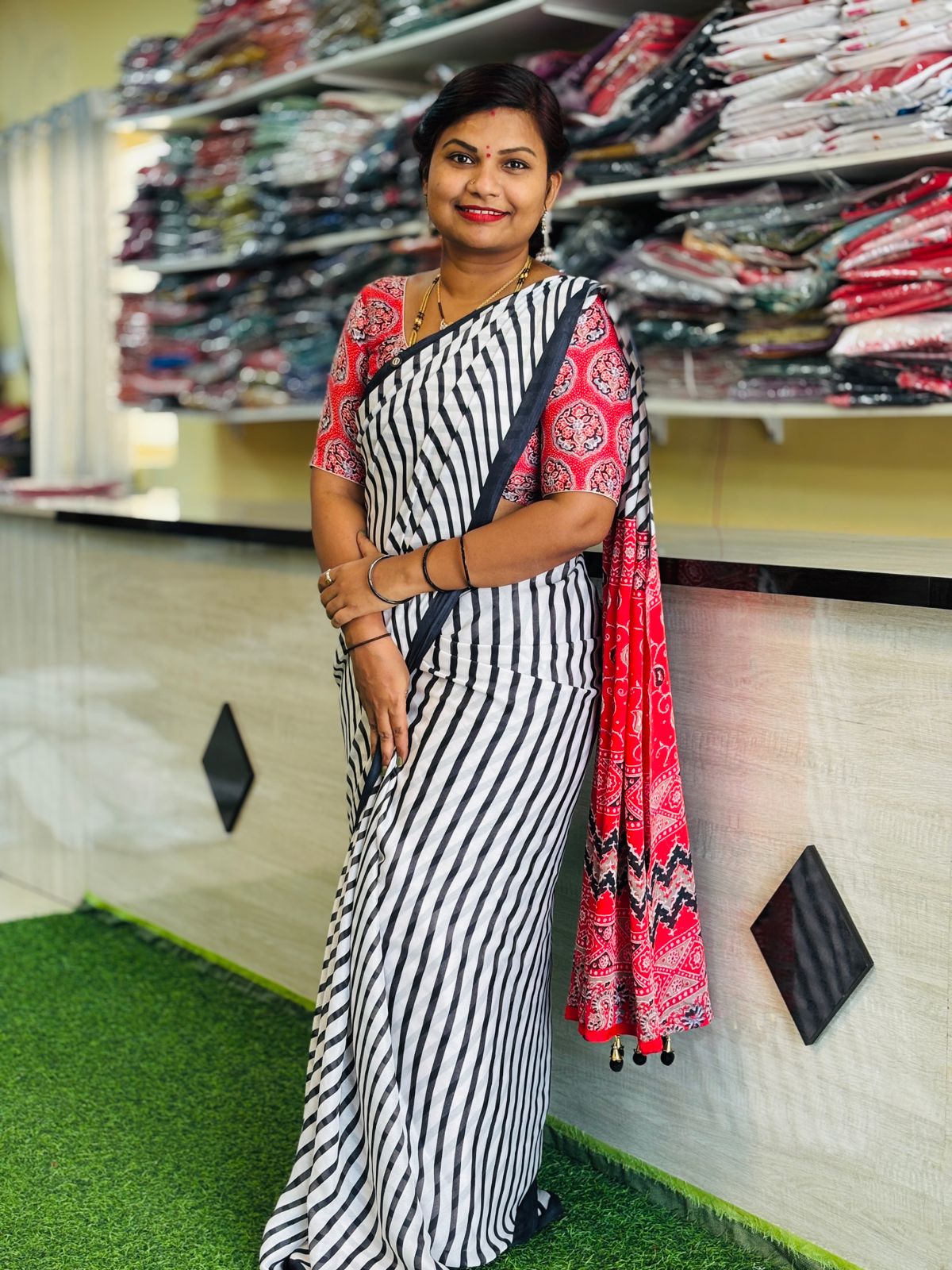 Azrak Printed Chiffon