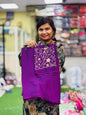 Plain Space Designer Sarees