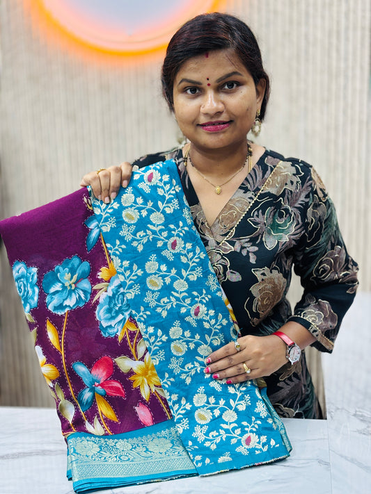 Georgette Designer Saree