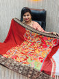 Mashmellow georgette warm borders saree