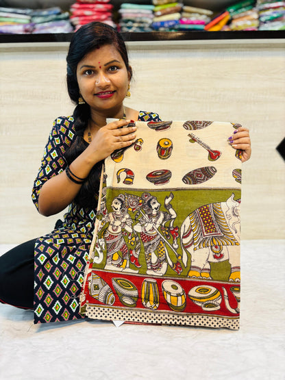 Mangli Instrumental Kalamkari cotton